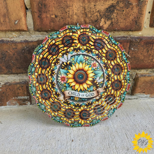 Sunflower “Child of God” Wind Spinner