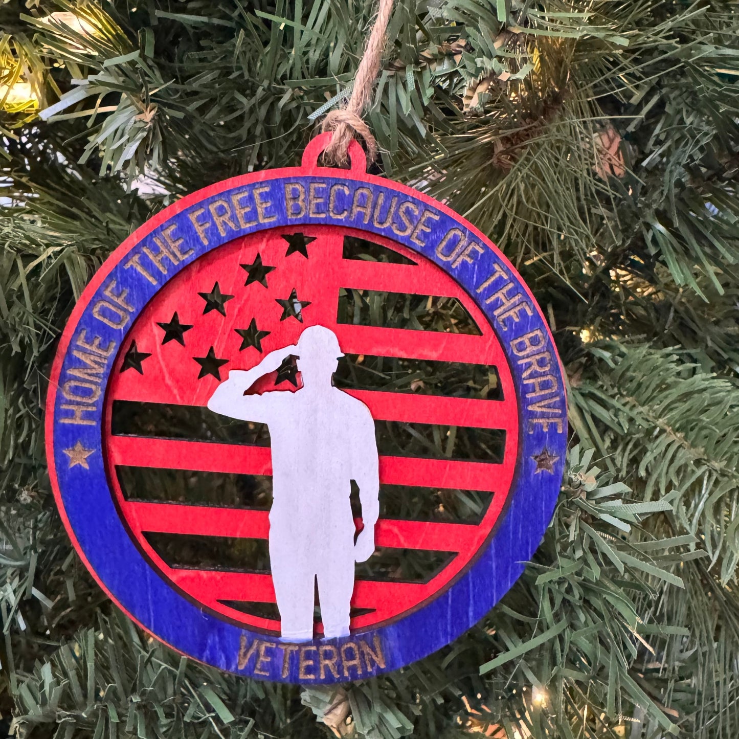Honoring Our Heroes | Hand-Painted Veteran Ornament