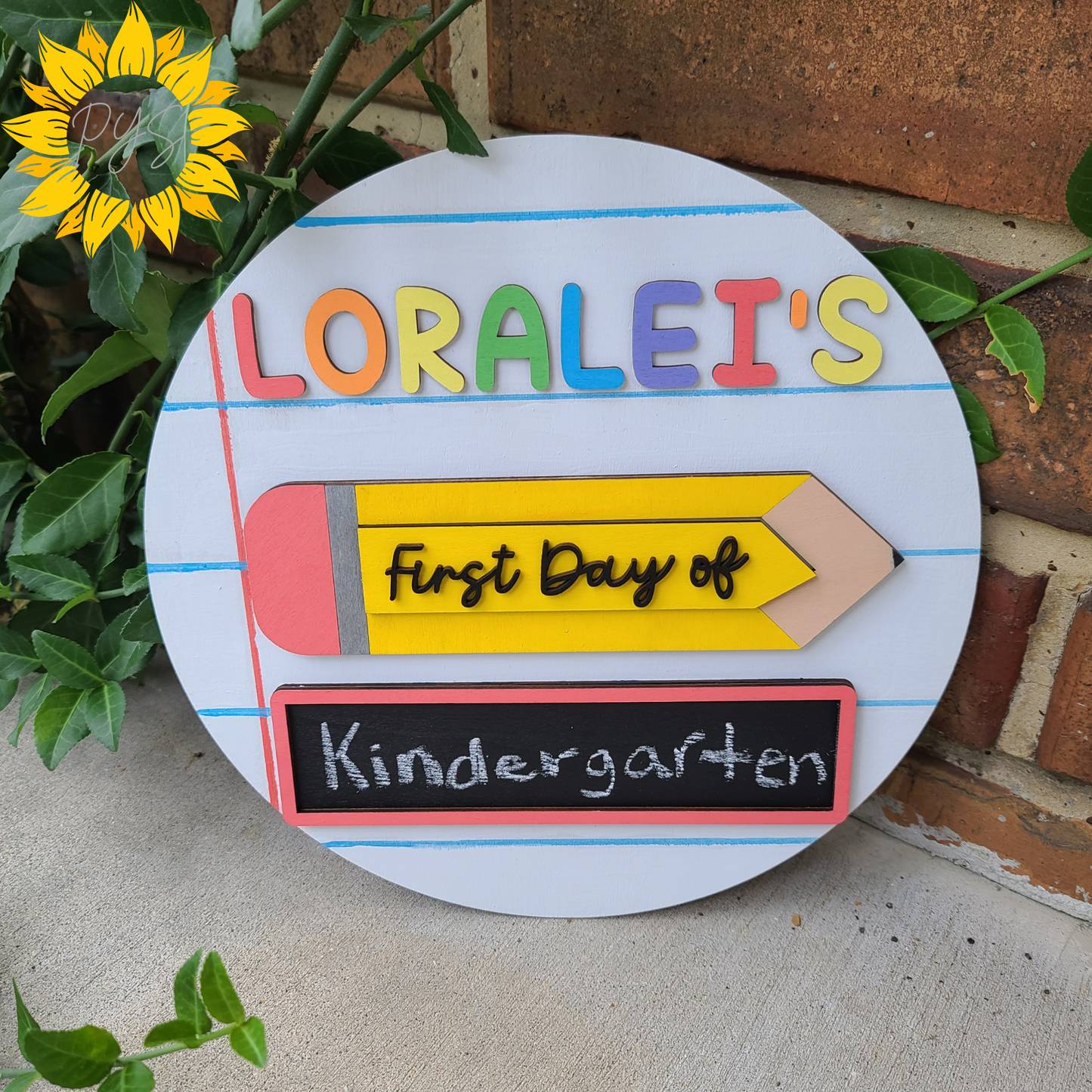 Personalized First Day of School Sign ✏️ | Reusable Back to School Photo Prop | Custom Chalkboard Milestone Sign