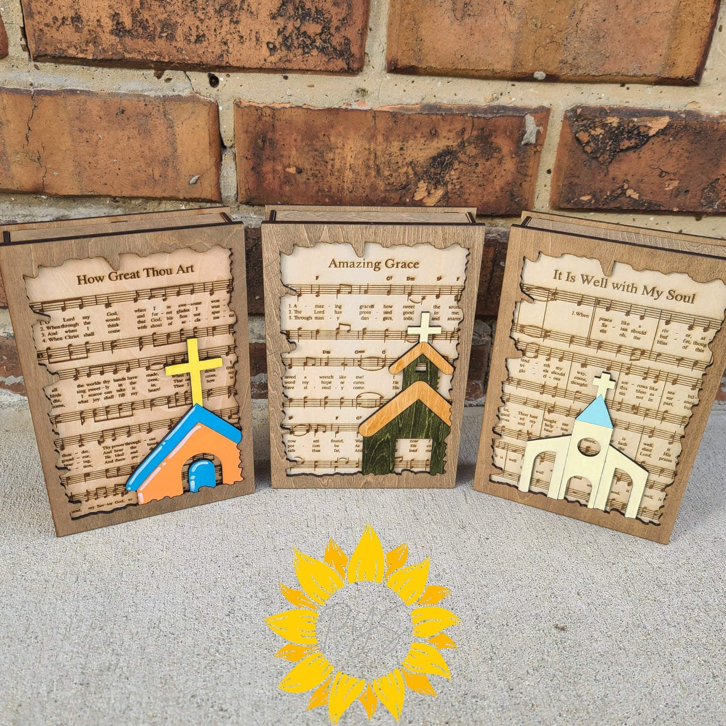 “It Is Well with My Soul” Wooden Memorial Book Sitter – Christian Remembrance Gift