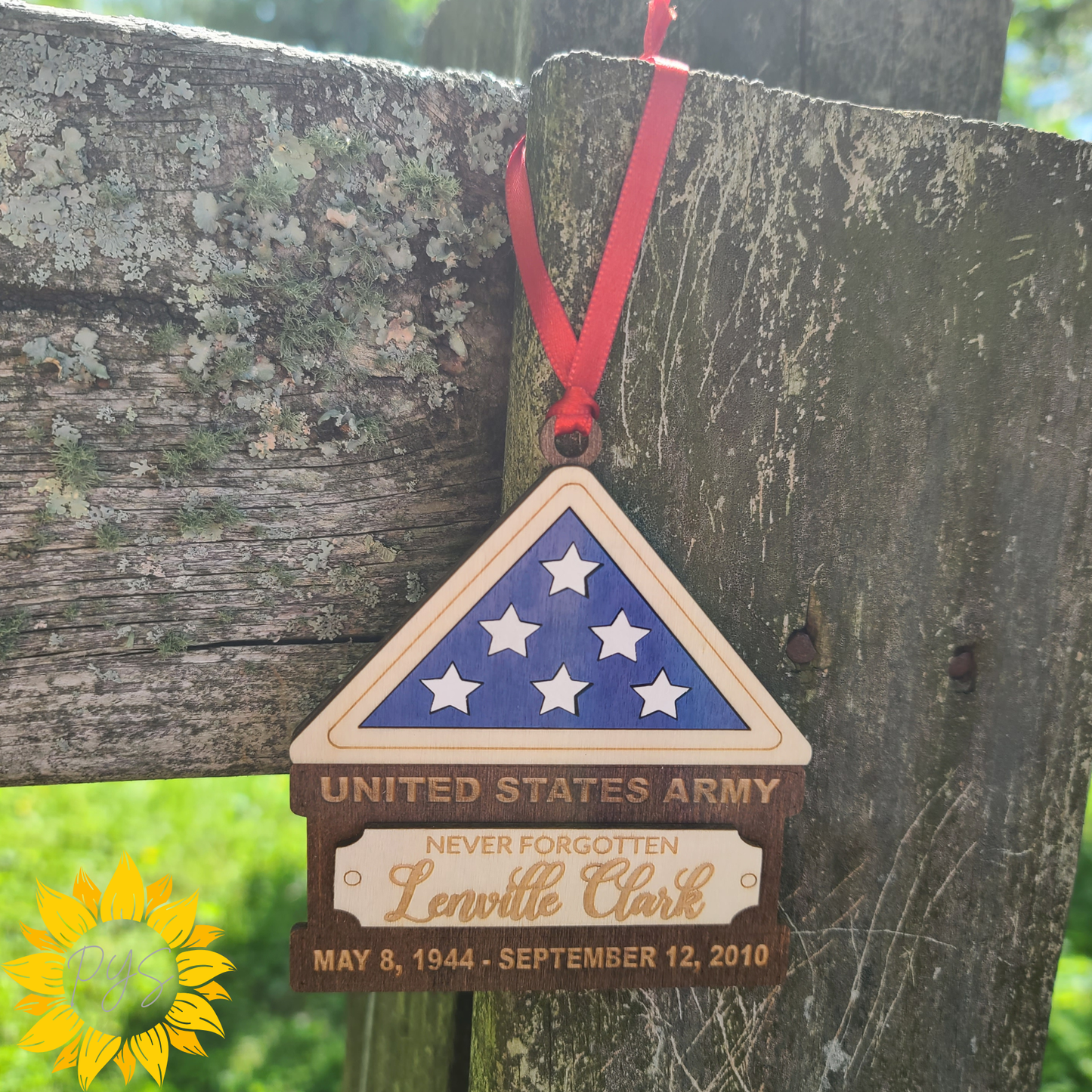 Personalized Military Memorial Ornament | Veteran Remembrance Tribute | Custom Memorial Gift