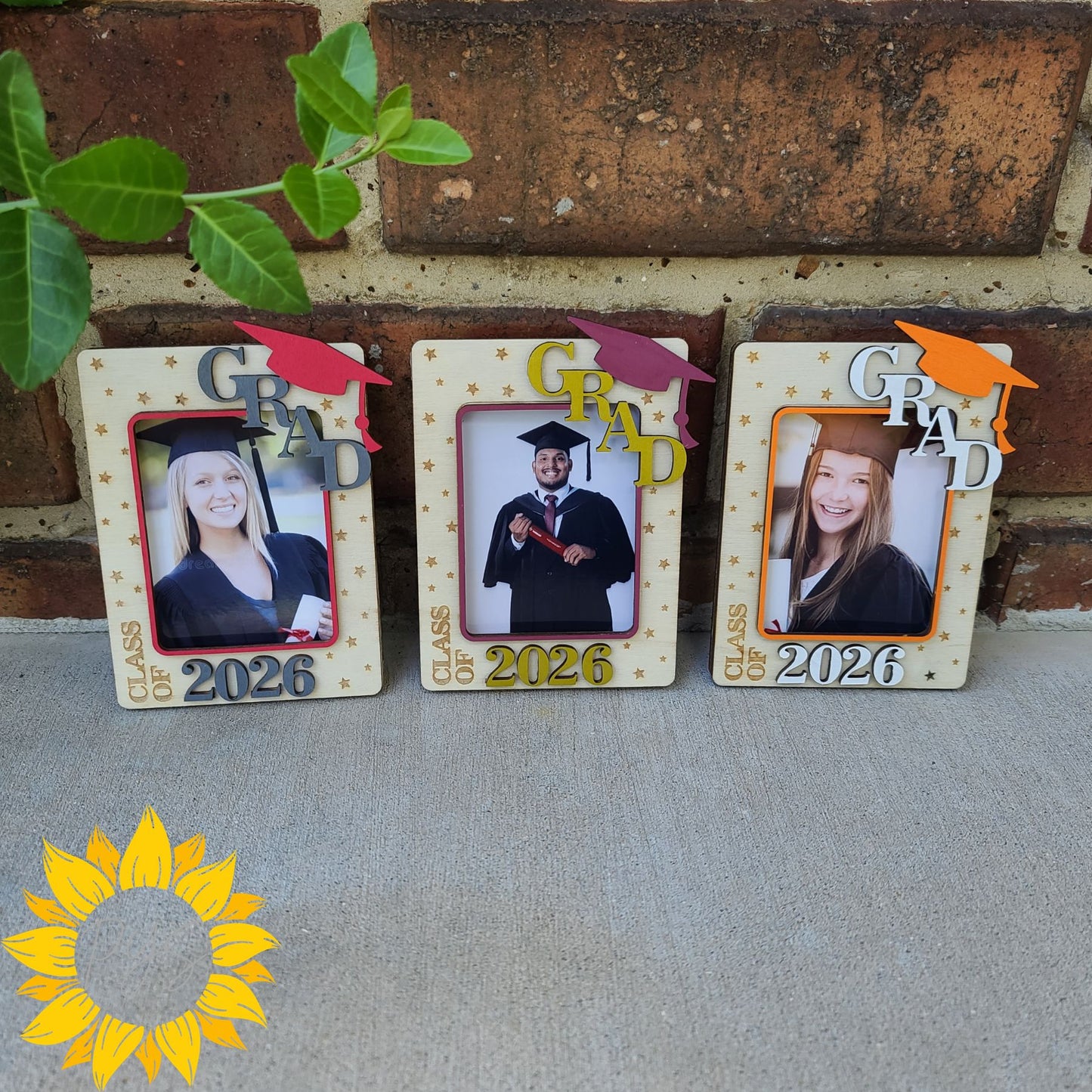 Graduation Magnet Photo Frame 🎓 | Class of 2026 | Custom School Colors | Graduation Keepsake