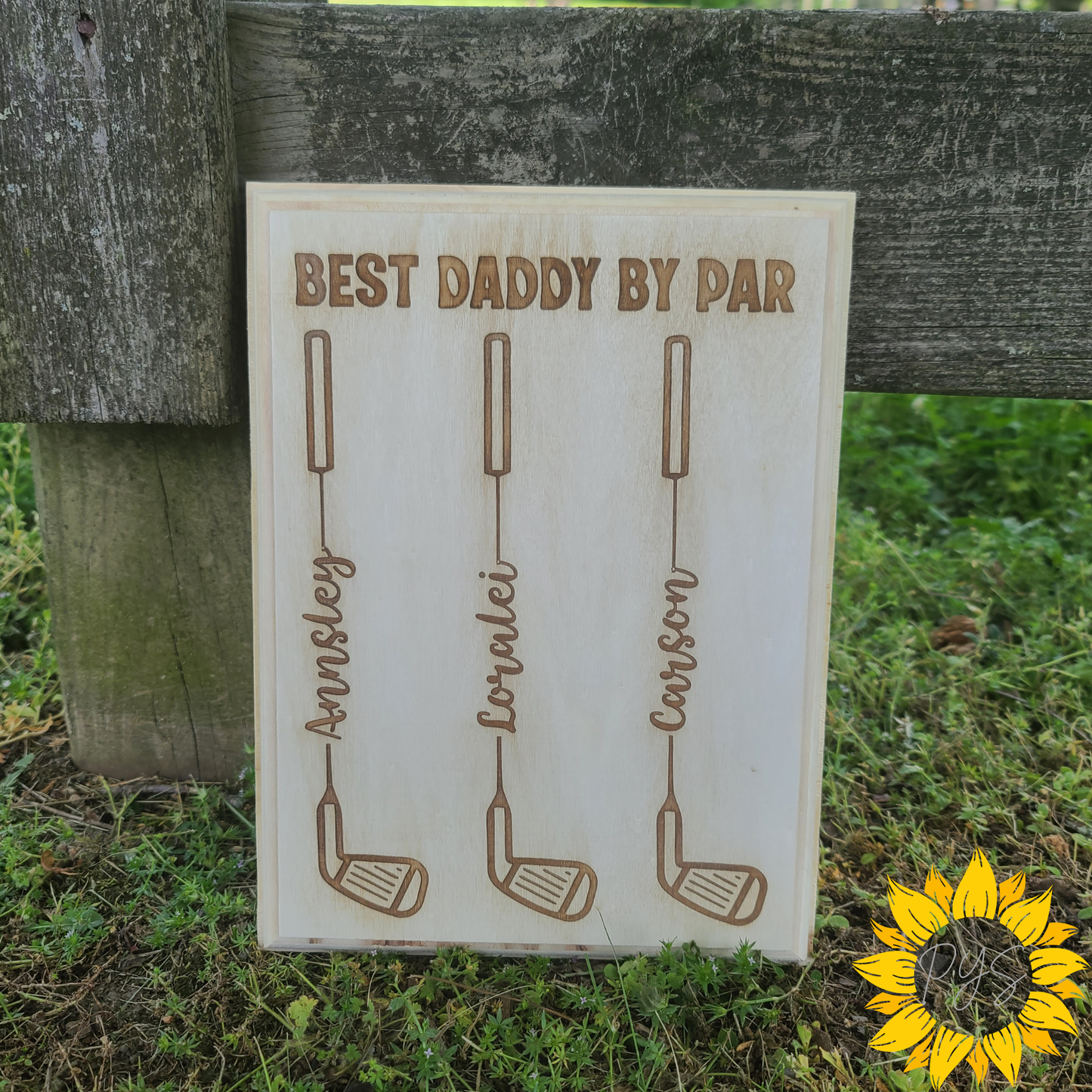 Best Daddy By Par Golf Plaque ⛳ | Personalized Golf Dad Gift | Custom Father’s Day Keepsake