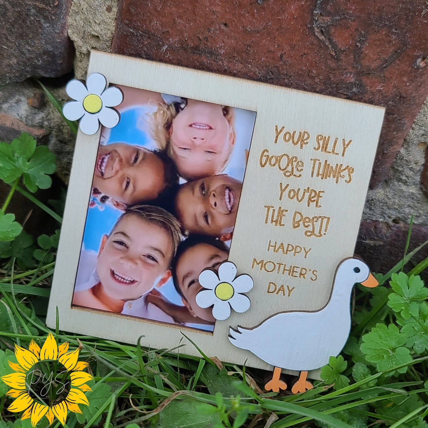 Silly Goose Mother’s Day Magnetic Photo Frame 💛 Custom Mom Gift