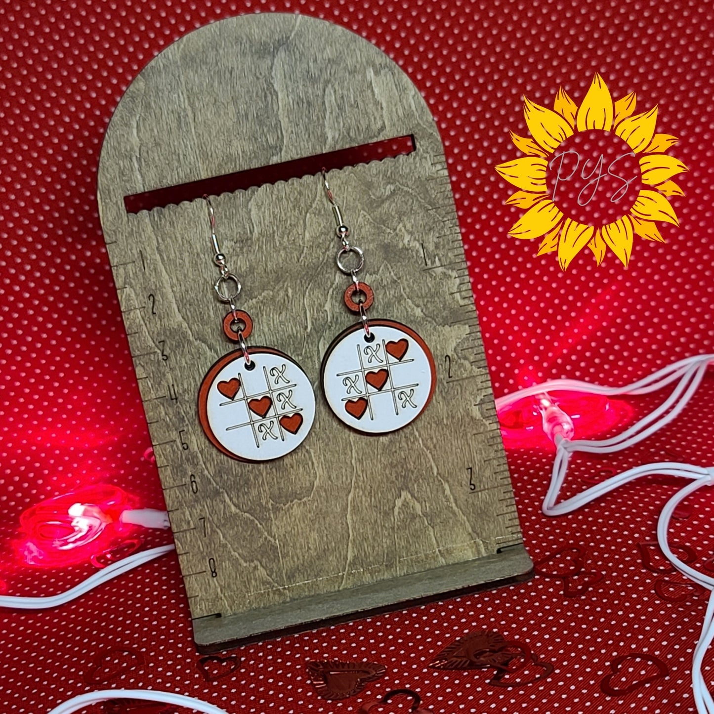 ❤️❌⭕ Love Always Wins – Tic-Tac-Toe Valentine Earrings ⭕❌❤️