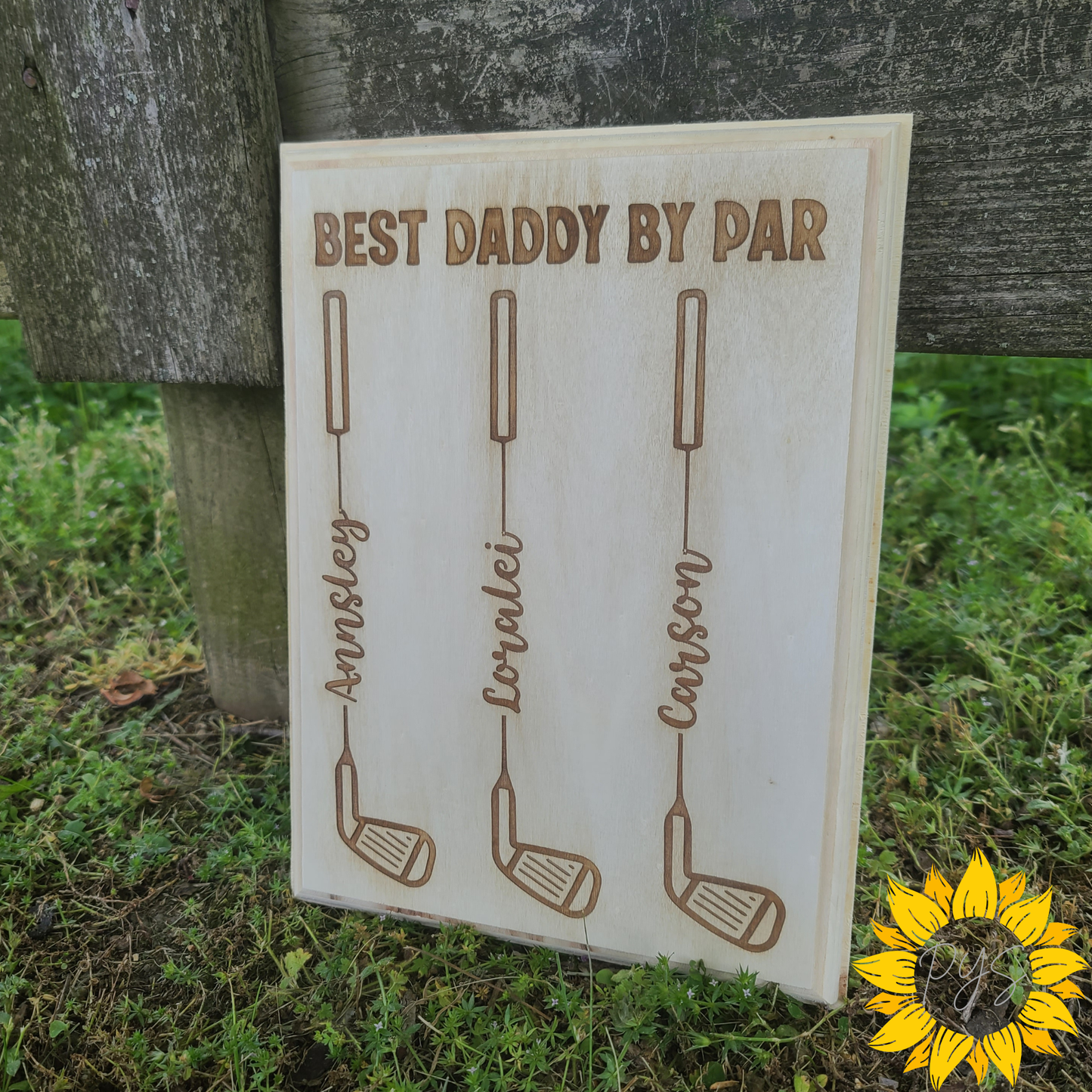 Best Daddy By Par Golf Plaque ⛳ | Personalized Golf Dad Gift | Custom Father’s Day Keepsake