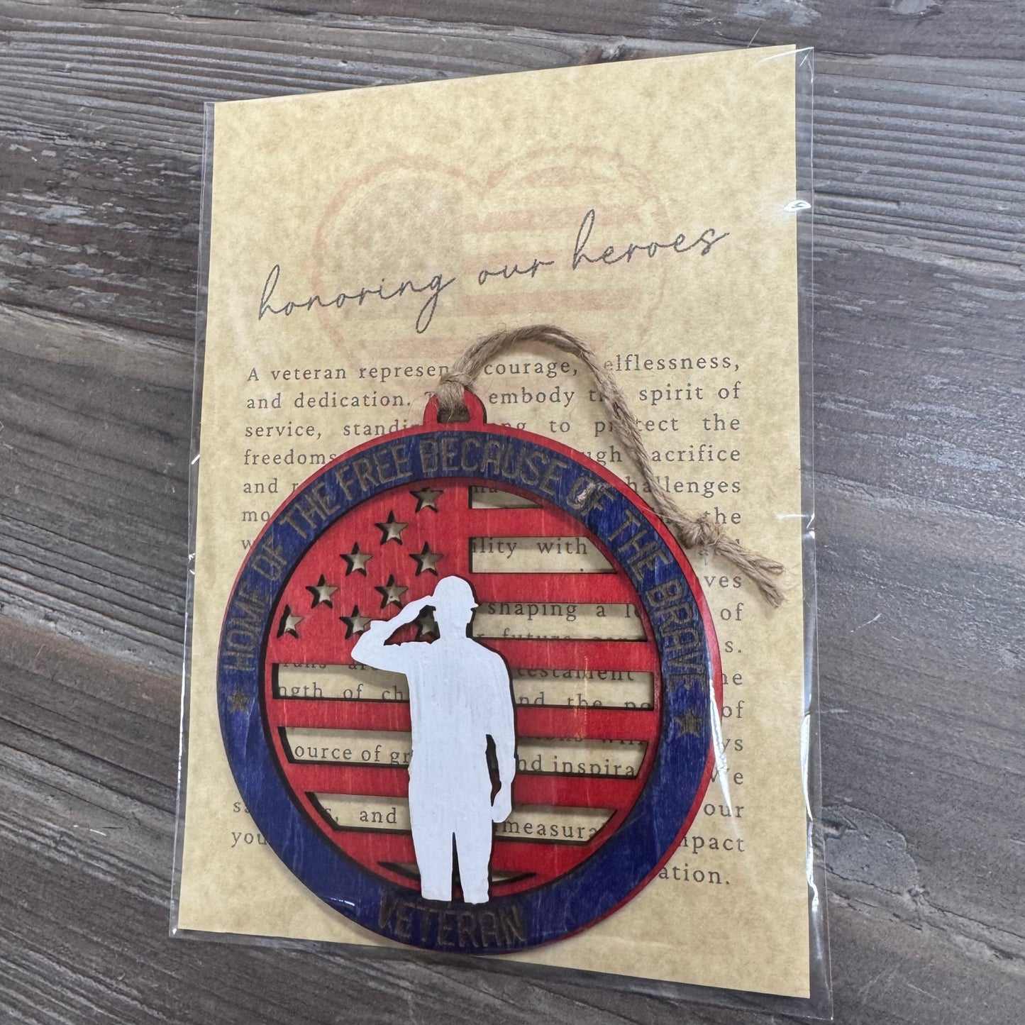 Honoring Our Heroes | Hand-Painted Veteran Ornament
