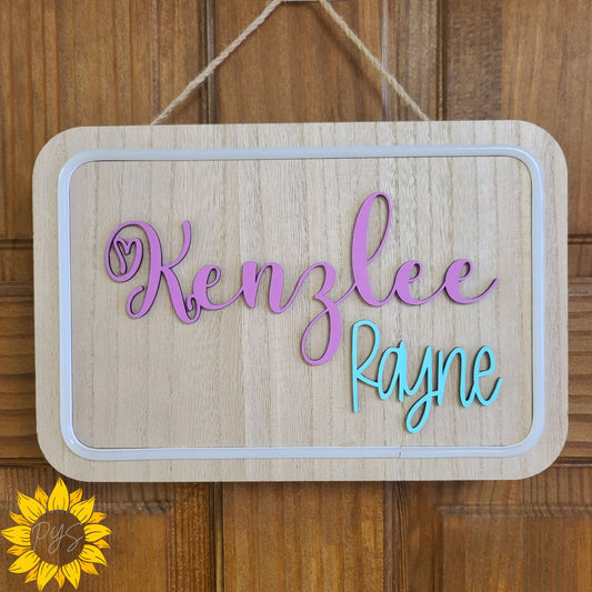 Custom LED Name Sign ✨ | Personalized Light-Up Wood Name Plaque | Kids Room / Nursery Decor