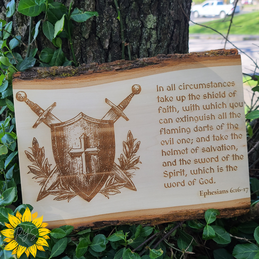 Armor of God Scripture Wall Art ⚔️ | Rustic Christian Wood Sign | Ephesians 6 Faith Décor