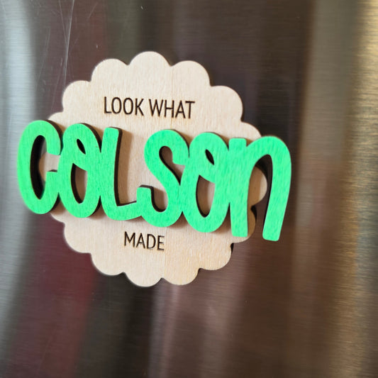 Personalized Kids Artwork Display Magnet