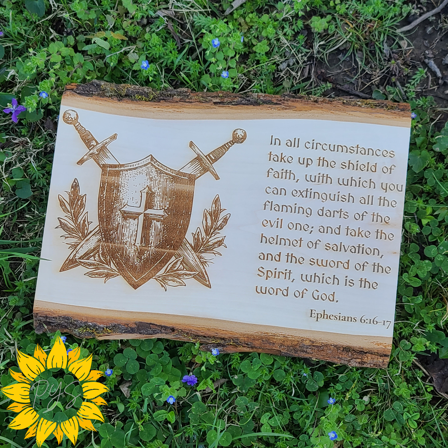 Armor of God Scripture Wall Art ⚔️ | Rustic Christian Wood Sign | Ephesians 6 Faith Décor