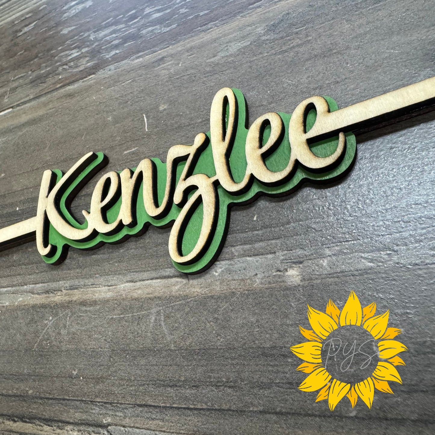 Personalized Red Rose with Name 🌹 Hand-Painted Wooden Rose