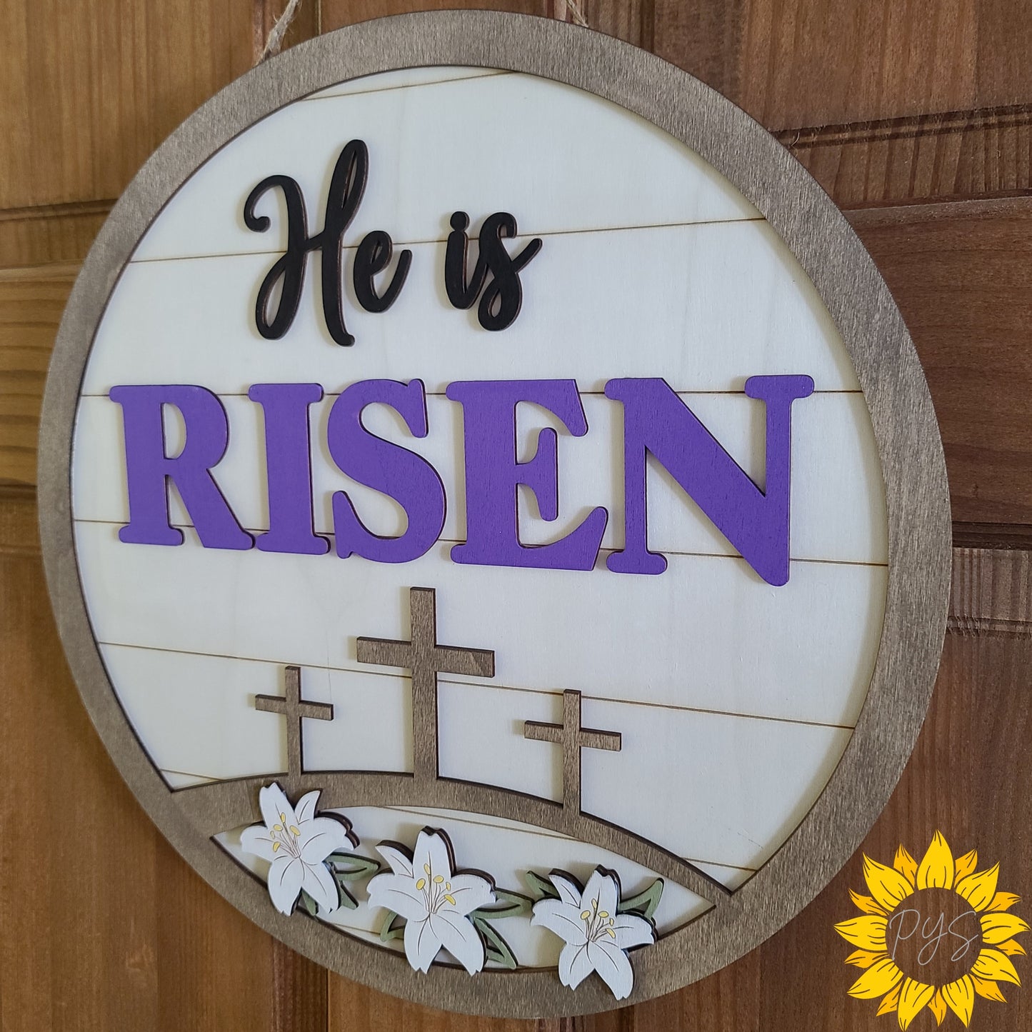 He Is Risen Door Hanger ✝️ Christian Easter Door Sign | Faith Decor
