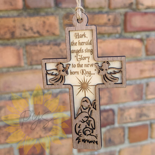 Nativity Cross Ornaments– Choose from 4 Designs