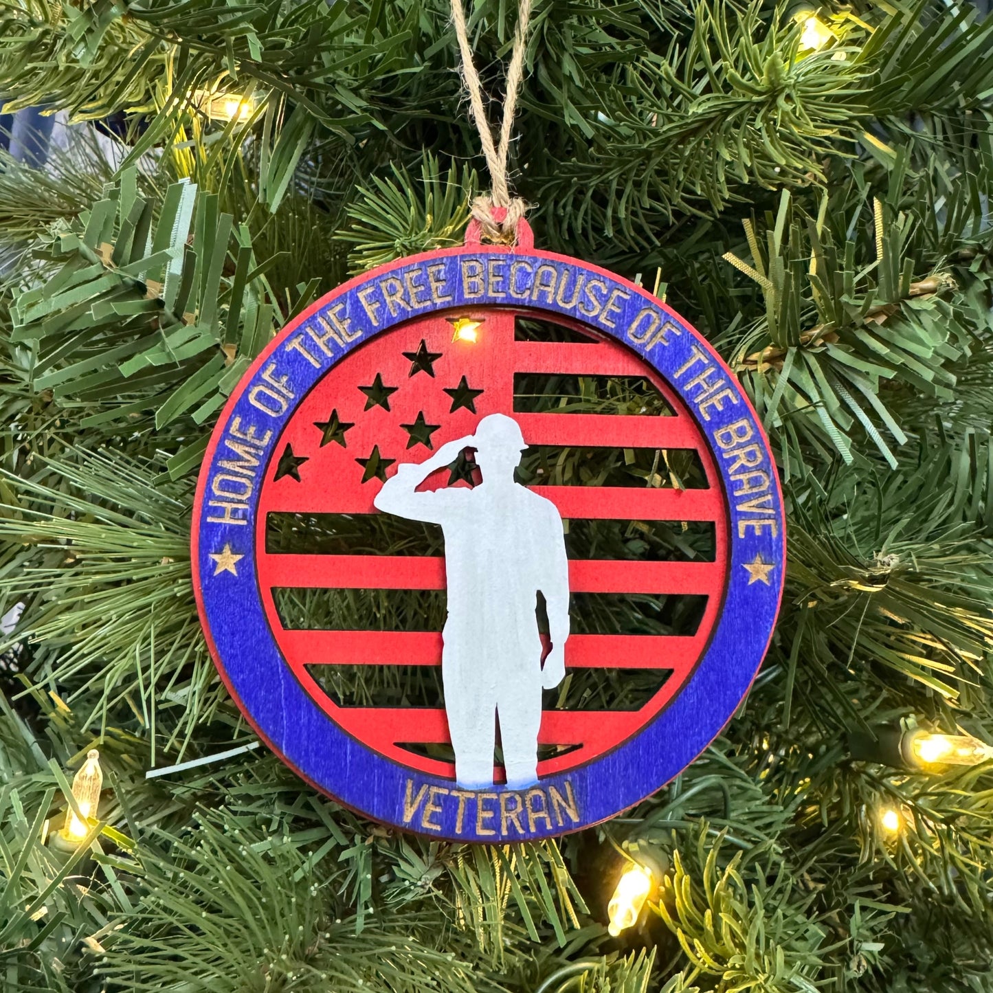 Honoring Our Heroes | Hand-Painted Veteran Ornament