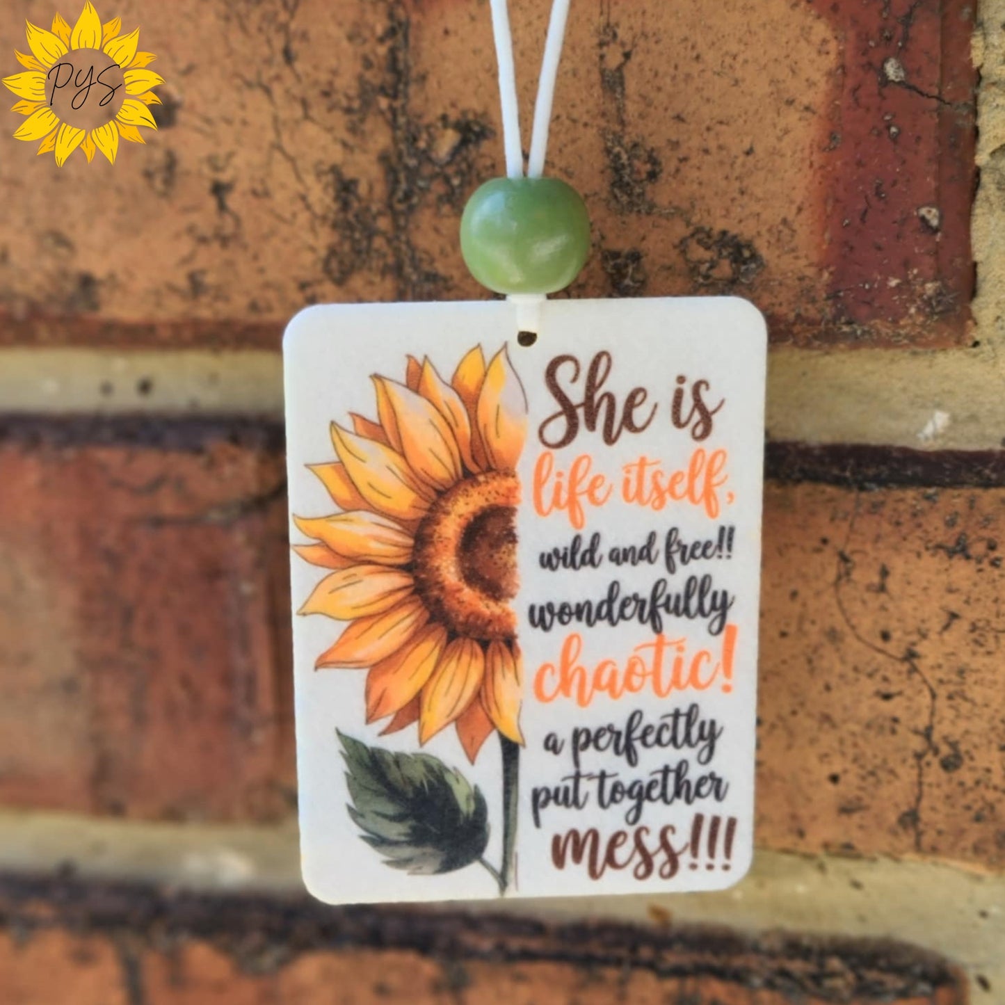 Sunflower Car Air Freshener