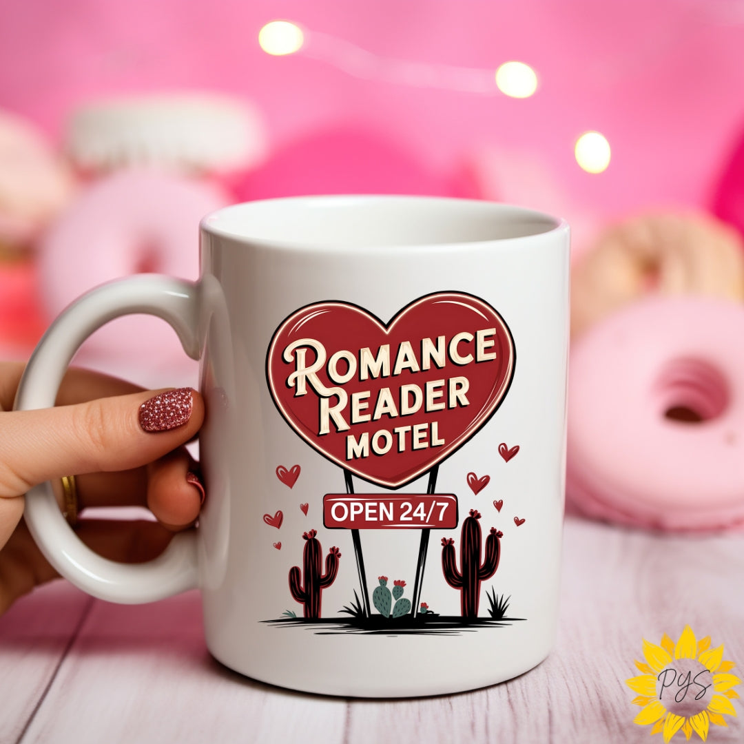 Romance Reader Motel Mug – 15oz of Steamy Sips