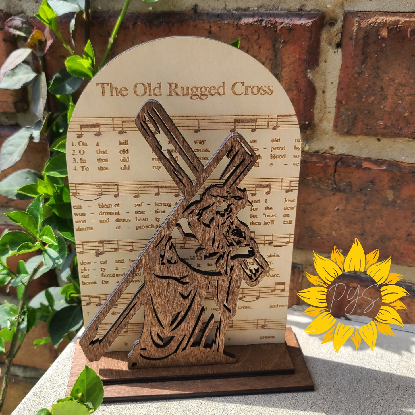Hymn Wood Shelf Sitter ✝️ Christian Decor | Nothing But the Blood, Amazing Grace, Old Rugged Cross