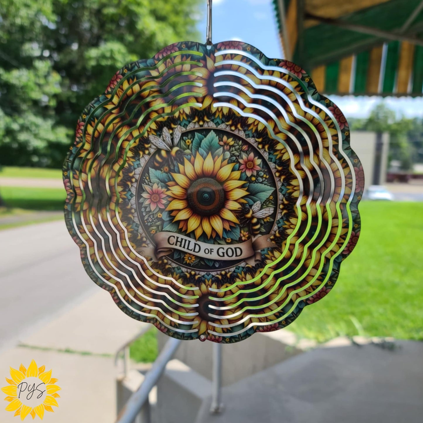Sunflower “Child of God” Wind Spinner