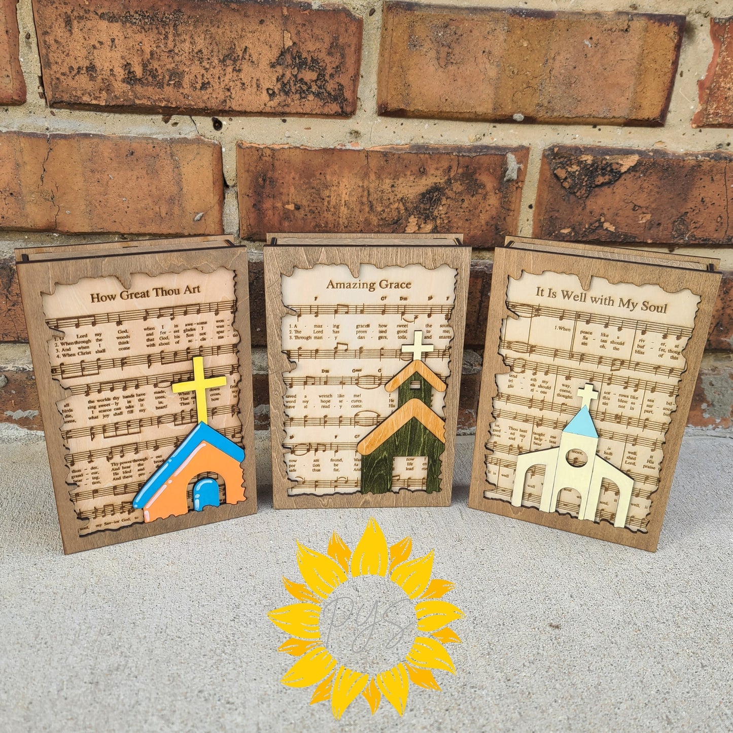 Amazing Grace Wooden Memorial Book Shelf Sitter – Christian Remembrance Gift