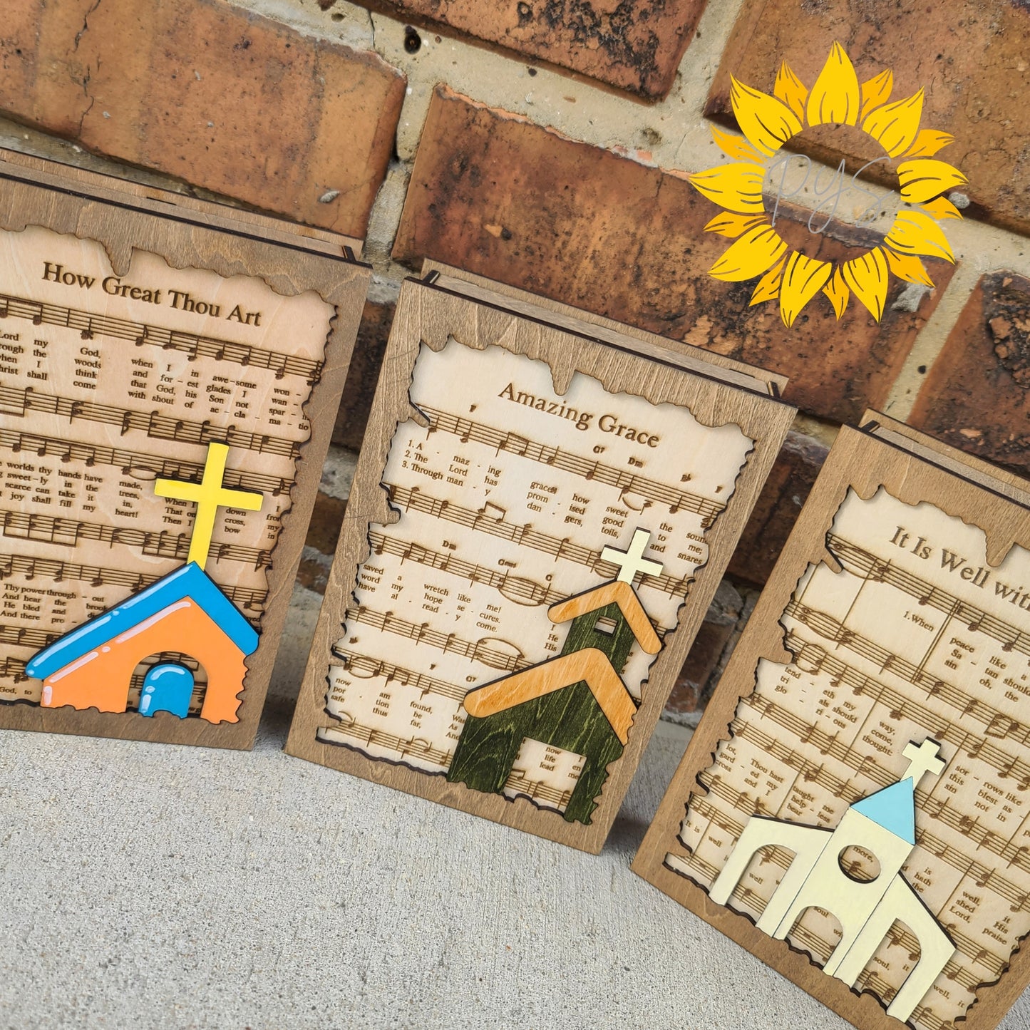 “How Great Thou Art” Wooden Memorial Book Sitter – Christian Remembrance Gift