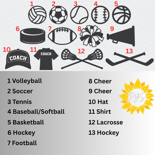 “A Great Coach Changes Everything” Personalized Sports Ornament – Custom Name + Team Colors