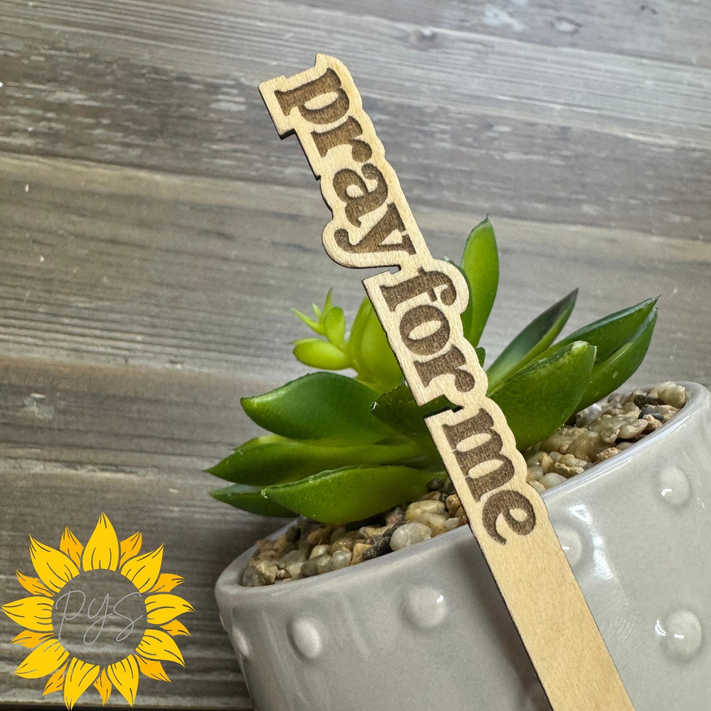 Say It With Leaves — Wood Plant Stakes for Plant Lovers (Set of 9)