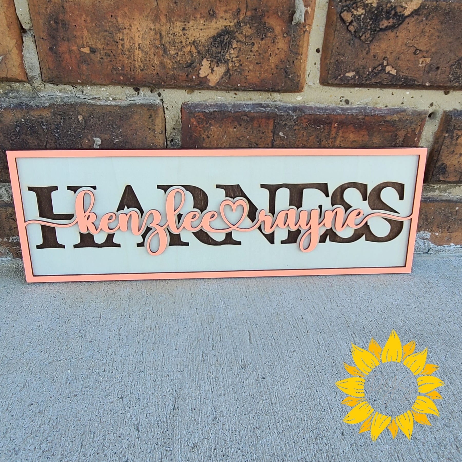 Personalized Name Sign | Custom Layered Wood Kids Name Sign | Nursery ...