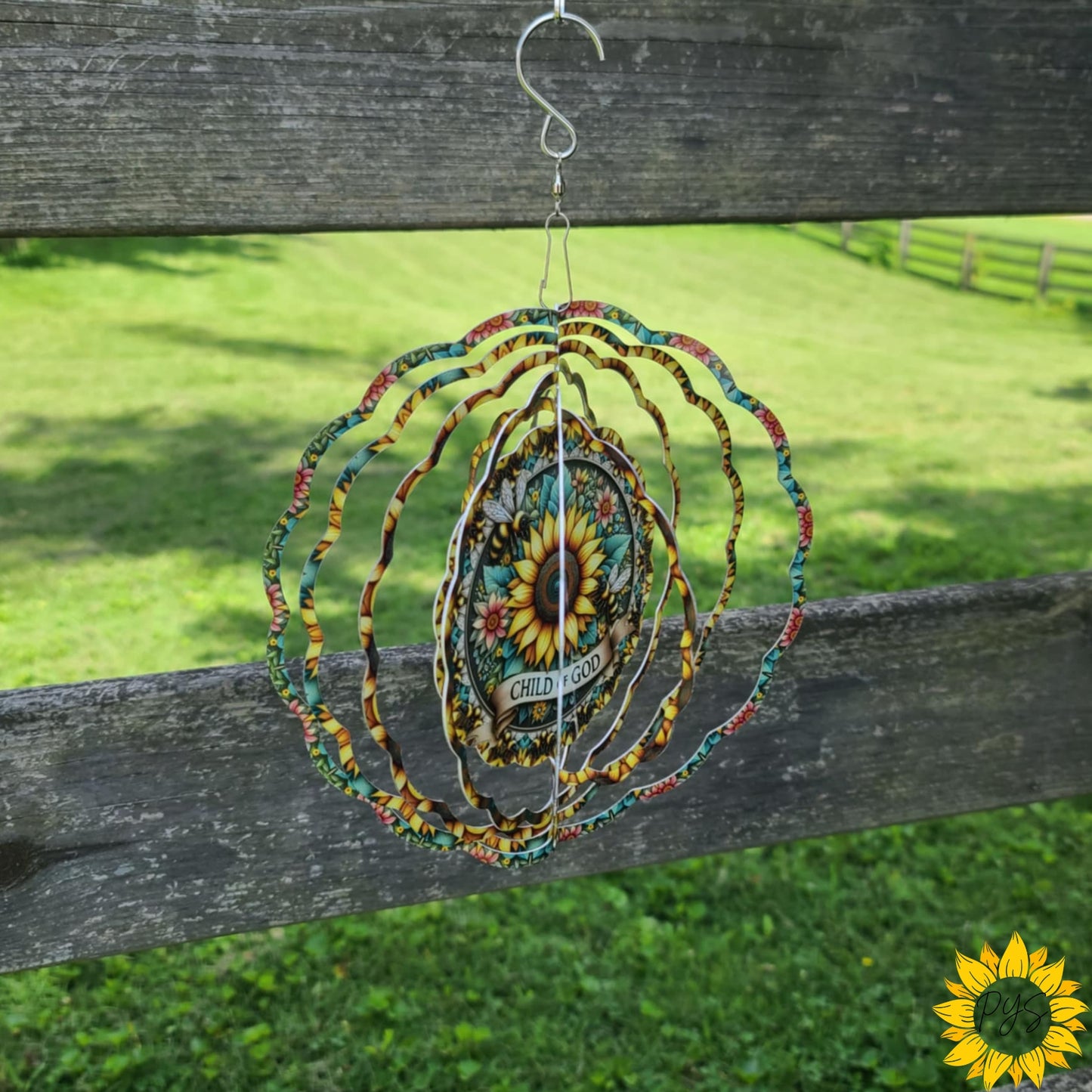 Sunflower “Child of God” Wind Spinner