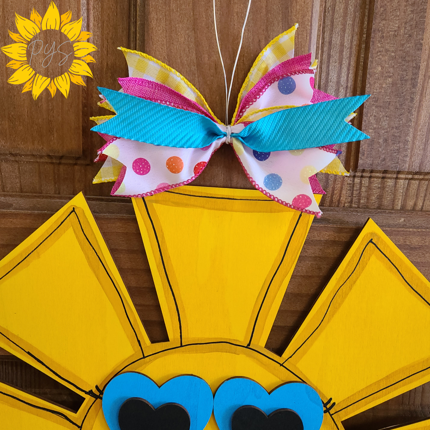 Happy Sunshine Door Hanger ☀️ | Summer Sun Door Sign | Whimsical Front Door Decor