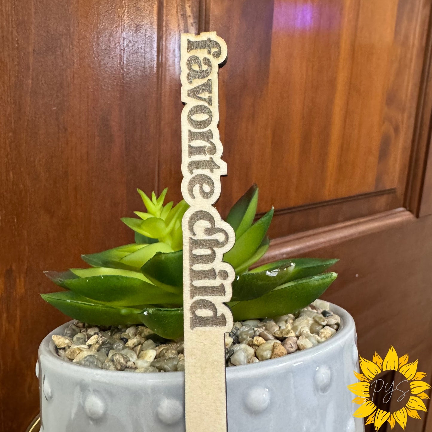 Say It With Leaves — Wood Plant Stakes for Plant Lovers (Set of 9)